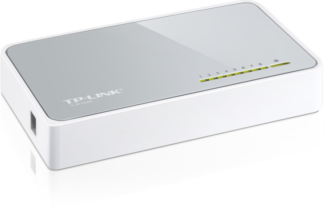 TP-LINK TL-SF1008D 8 PORT 10/100 PLASTİK KASA SWITCH - Image 2