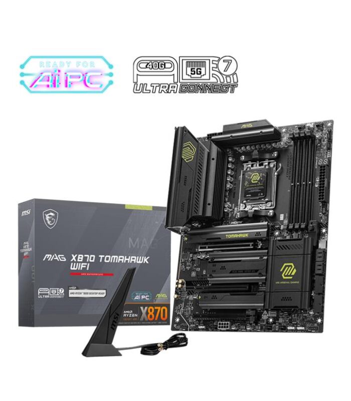 MSI MAG X870 TOMAHAWK WIFI DDR5 8400MT/S 1XHDMI 2XUSB4 4XM.2 ATX AM5 (AMD AM5 9000/8000/7000 SERİLERİ İLE UYUMLU)
