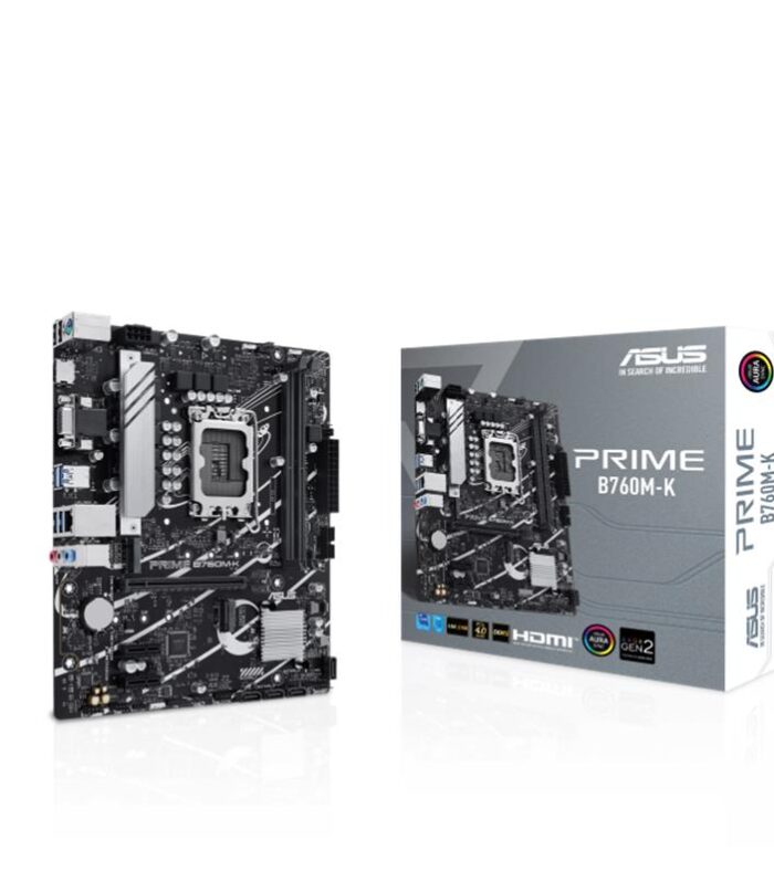 ASUS PRIME B760M-K DDR5 8000MHZ 1XVGA 1XHDMI 2XM.2 USB 3.2 MATX 1700P (12. / 13. VE 14. NESİL İŞLEMCİ UYUMLU)