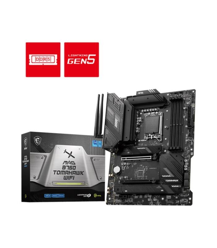 MSI MAG B760 TOMAHAWK WIFI DDR5 5400MHZ 1XHDMI 1XDP 3XM.2 USB 3.2 ATX 1700P (12. / 13. VE 14. NESİL İŞLEMCİ UYUMLU)