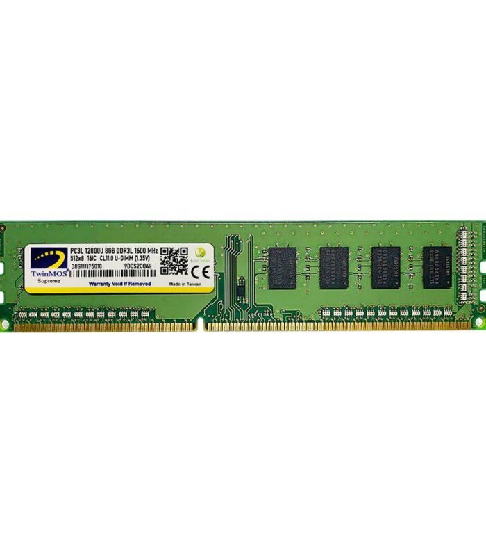 8 GB DDR3 1600MHZ TWINMOS 1.35 DT MDD3L8GB1600D