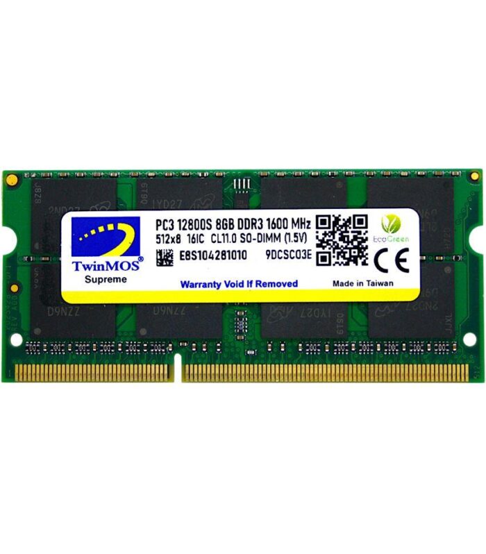 8 GB DDR3 1600MHZ TWINMOS 1.5 NB MDD38GB1600N