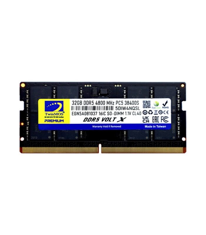32 GB DDR5 4800MHZ TWINMOS NB TMD532GB4800S40