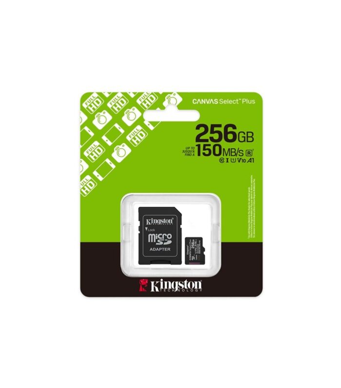 256 GB KINGSTON CANVAS SELECT PLUS MICRO SD CARD CL10 SDCS3/256GB
