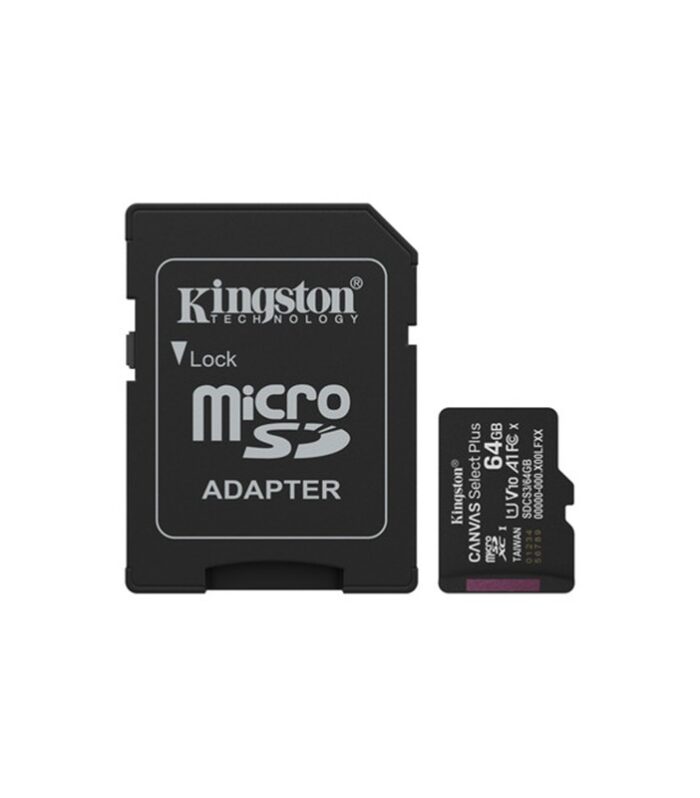 64 GB KINGSTON CANVAS SELECT PLUS MICRO SD CARD CL10 SDCS3/64GB