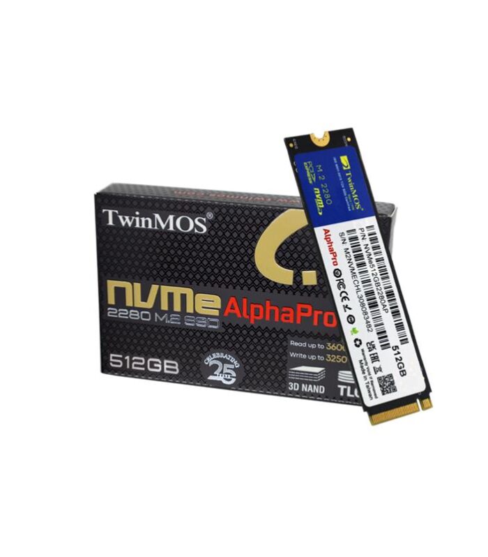 512 GB TWINMOS M.2 PCIE NVME 3600/3250 NVMe512GB2280AP