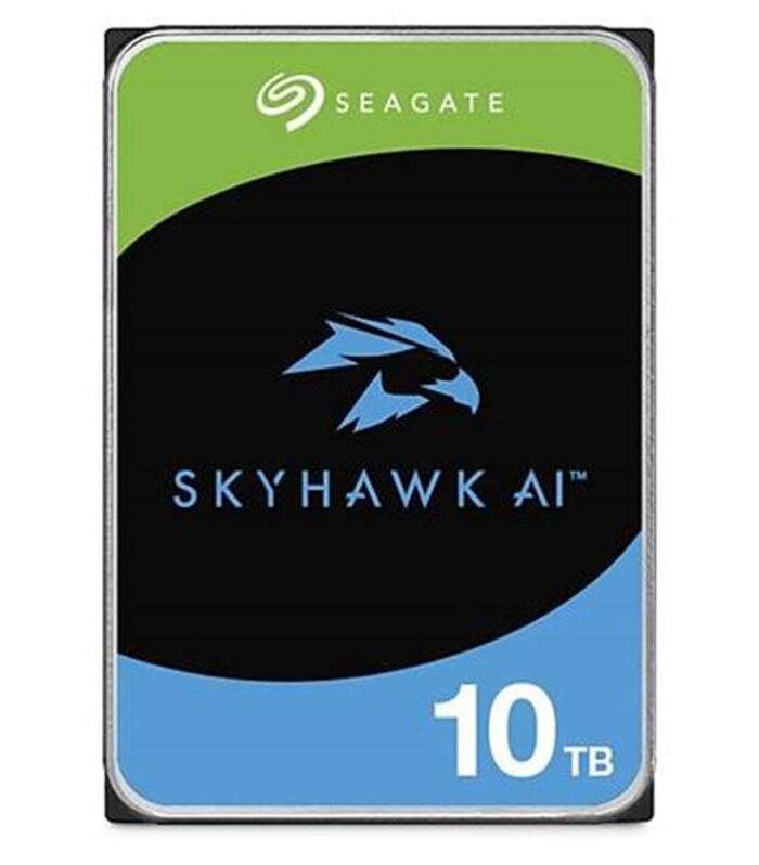 10 TB SEAGATE 3.5 SKYHAWK AI SATA 7200RPM 256MB 7/24 GUVENLIK ST10000VE001 (5 YIL RESMI DIST GARANTILI)
