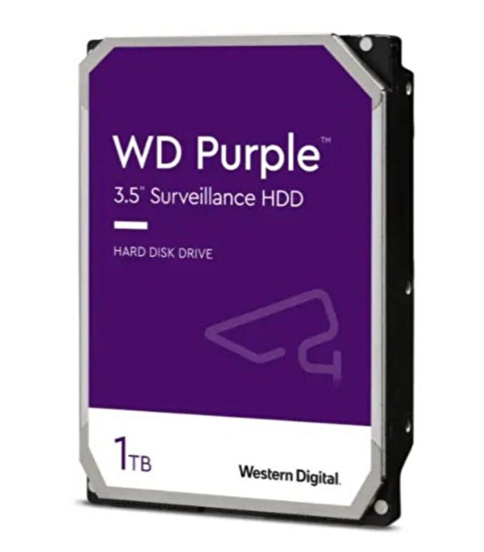 1 TB WD 3.5 PURPLE SATA3 5400RPM 64MB 7/24 GUVENLIK WD11PURZ (3 YIL RESMI DIST GARANTILI)