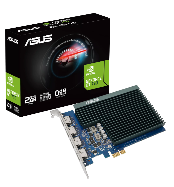 ASUS GEFORCE GT730-4H-SL-2GD5 2GB DDR5 64BIT 4XHDMI EKRAN KARTI