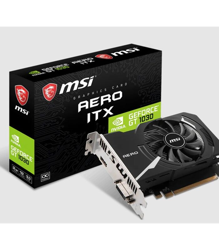 MSI GEFORCE GT1030 AERO ITX 2GD4 OC 2GB DDR4 64BIT 1XHDMI 1XDVI EKRAN KARTI