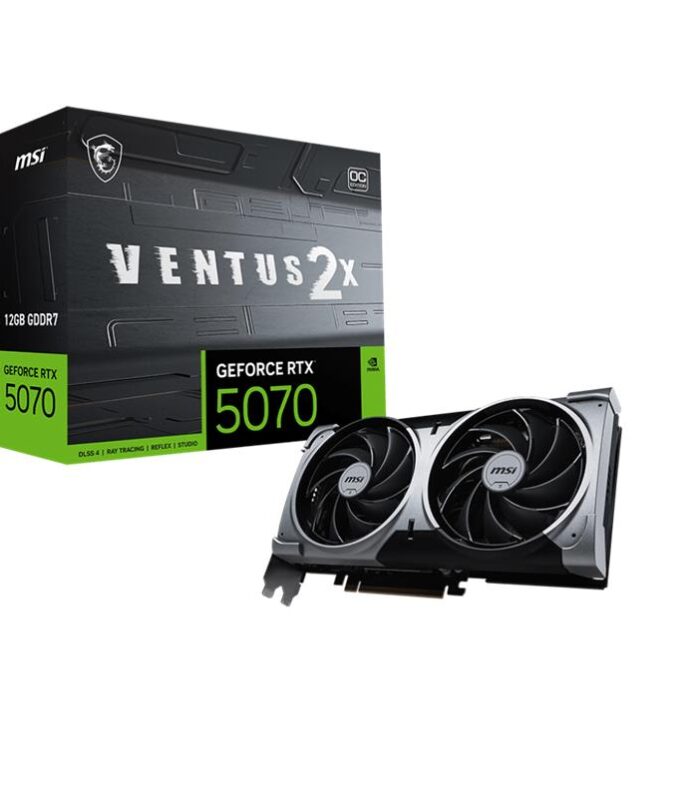 MSI GEFORCE RTX5070 12G VENTUS 2X OC 12GB GDDR7 192BIT 1XHDMI 3XDP EKRAN KARTI