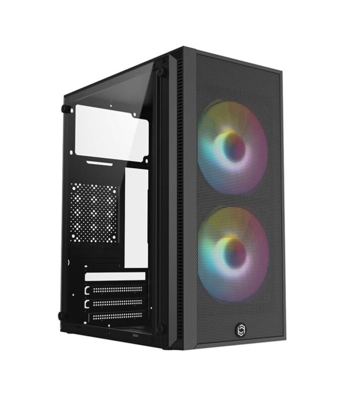 FRISBY FC-8970G 300W 2X RAINBOW FAN MINI TOWER GAMİNG SİYAH KASA