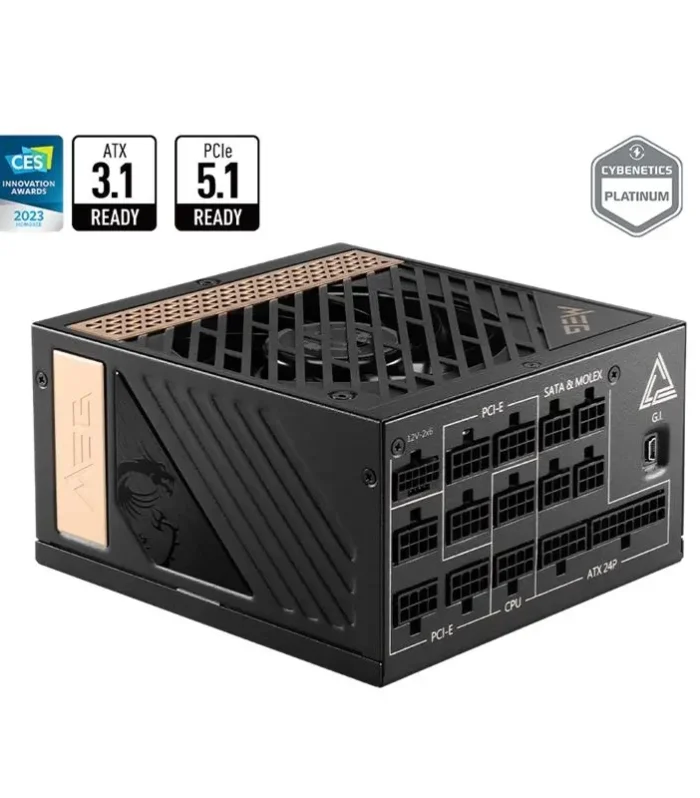 MSI MEG AI1300P PCIE5 1300W 80+ PLATINUM POWER SUPPLY