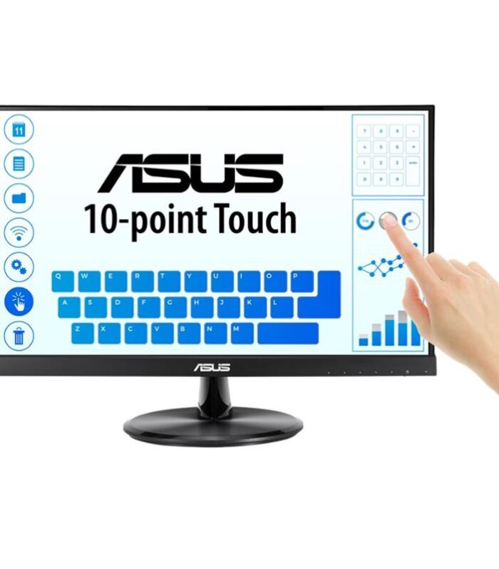 21.5 ASUS VT229H IPS 5MS 60MHZ 1XVGA 1XHDMI FHD 1920X1080 HOPARLÖR ÇERÇEVESİZ DÜŞÜK MAVİ IŞIK DOKUNMATİK EKRAN VESA