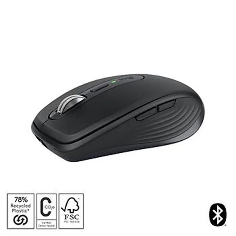 LOGITECH MX ANYWHERE 3S KOMPAKT OPTİK SENSÖRLÜ SESSİZ BLUETOOTH KABLOSUZ MOUSE SİYAH 910-006929 - Image 2