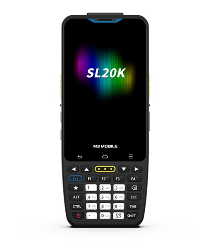 M3 MOBILE SL20K X/W 2D KAREKOD ANDR.13 4GB/64GB 13MP WIFI+BLUET. 4" TUŞLU EKRAN EL TERMİNALİ (KILIF+E.KORUYUCU+ADAPTÖR)
