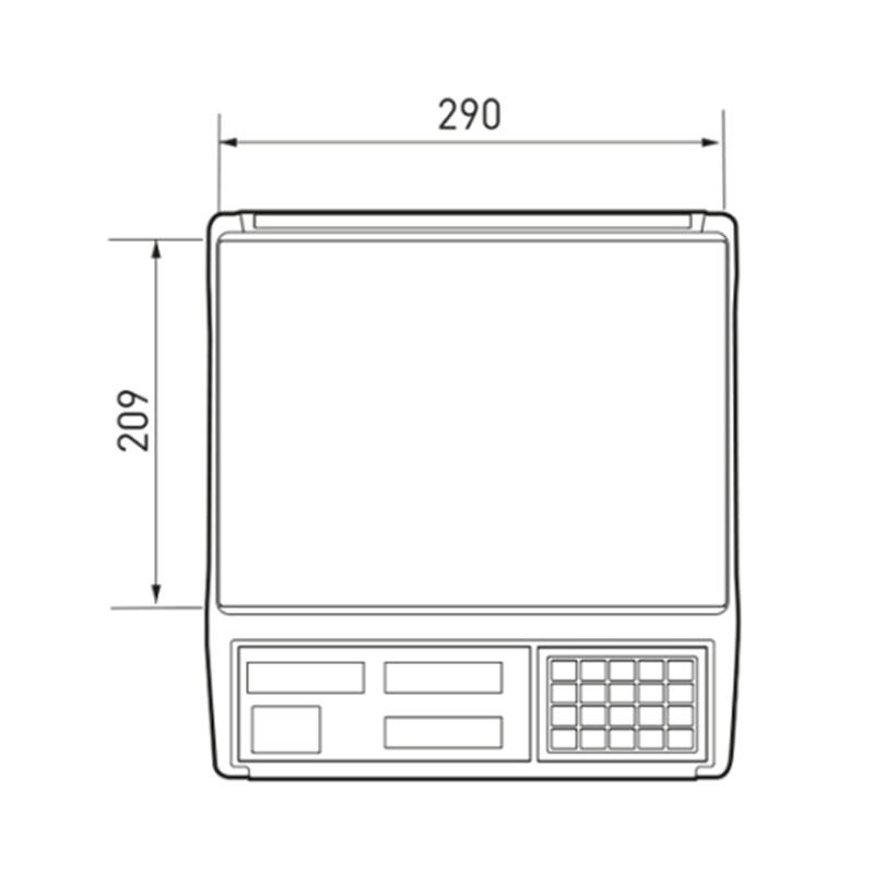 CAS ER JR 30KG LCD EKRAN BOYUNSUZ FİYAT HESAPLAMALI TERAZİ - Image 3