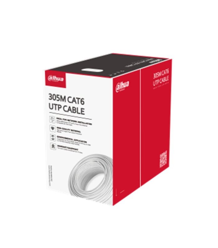DAHUA DH-PFM920I-6UN-C U/UTP 305 METRE 23AWG %100 BAKIR BEYAZ RENK CAT6 KABLO