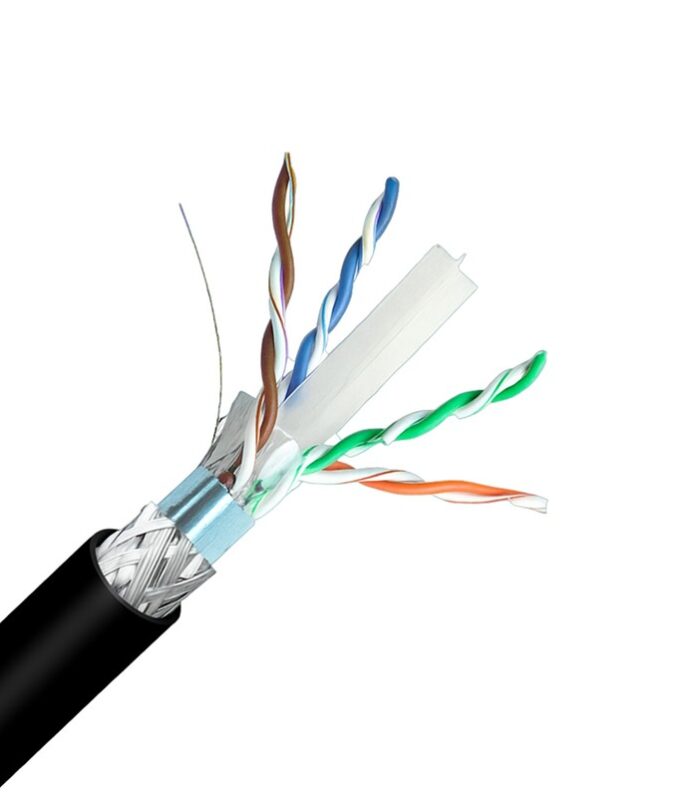 INCA ICAT6-500AG OUTDOOR S/FTP 23 AWG LSZH NETWORK CABLE 500 M SİYAH
