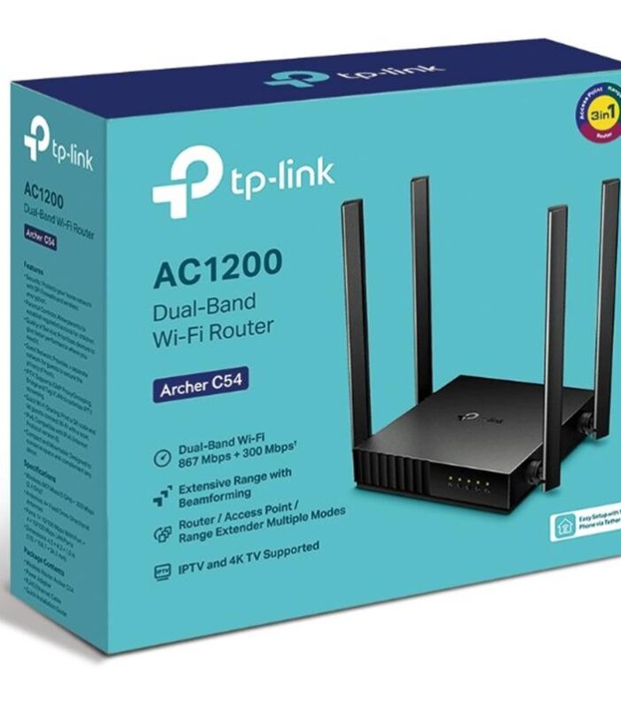 TP-LINK ARCHER C54 AC1200 KABLOSUZ WIFI 5 DUAL BAND ROUTER