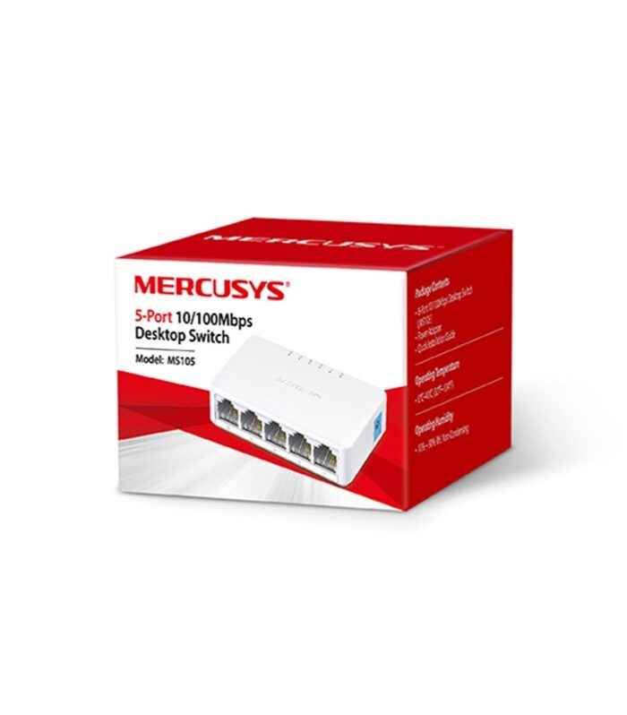 TP-LINK MERCUSYS MS105 5 PORT 10/100 PLASTİK KASA SWITCH