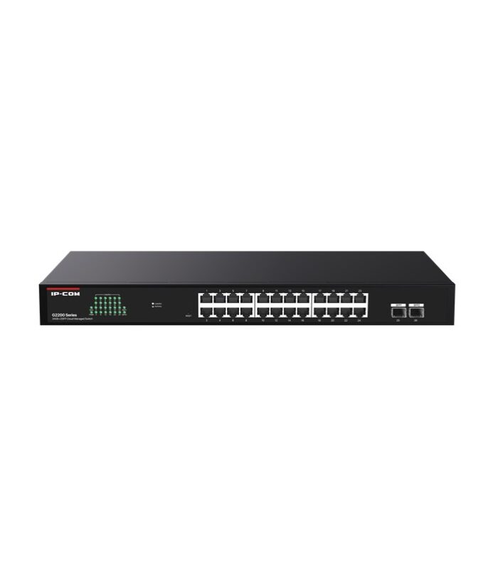 IP-COM G2226F 24 PORT GIGABIT + 2XSFP UPLINK CLOUD YÖNETİLEBİLİR RACKMOUNT SWITCH