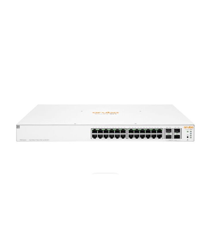 HPE ARUBA ION 1930 JL684B 24 PORT GIGABIT+4X10GB SFP YÖNETİLEBİLİR L2+ RACKMOUNT 370W POE SWITCH