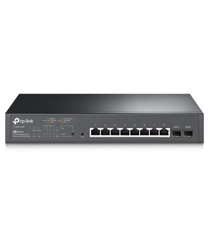 TP-LINK OMADA TL-SG2210MP 8 PORT GIGABIT+ 2XGIGABIT SFP UPLINK YÖNETİLEBİLİR 150W POE RACKMOUNT SWITCH