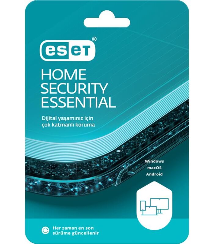 ESET HOME SECURITY ESSENTIAL 1 KULLANICI 1 YIL KUTU