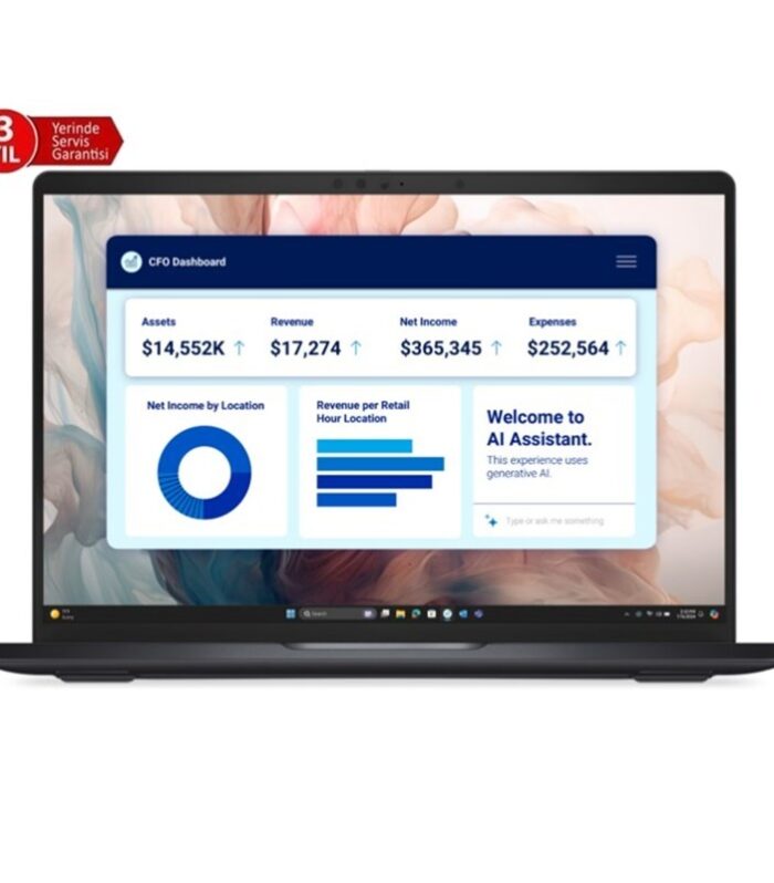 DELL NB PRO PREMIUM 13 ULTRA7 268V 32GB 1 TB SSD WIN11PRO PA13250 DOKUNMATİK (3 YIL YERİNDE GARANTİ)