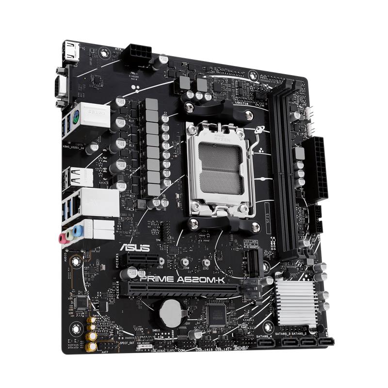 ASUS PRIME A620M-K DDR5 6400MHZ 1XVGA 1XHDMI 1XM.2 USB 3.2 MATX AM5 (AMD AM5 9000/8000/7000 SERİLERİ İLE UYUMLU) - Image 3