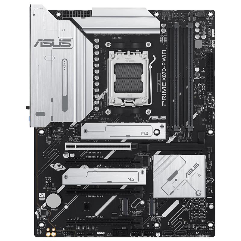 ASUS PRIME X870-P WIFI DDR5 8000MHZ 1XHDMI 2XUSB4 4XM.2 ATX AM5 (AMD AM5 9000/8000/7000 SERİLERİ İLE UYUMLU) - Image 2