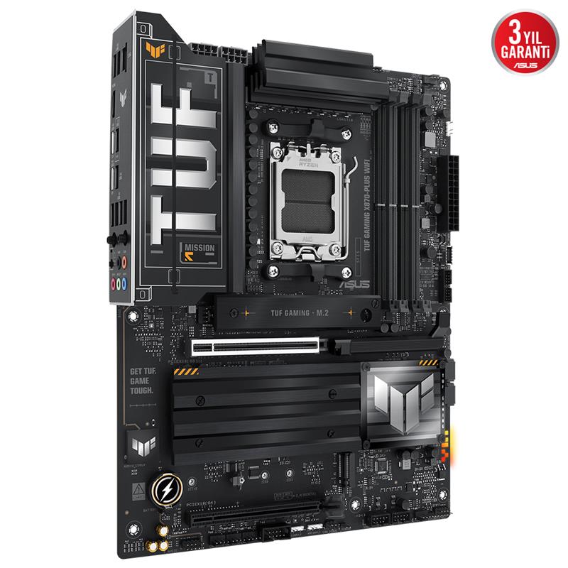 ASUS TUF GAMING X870-PLUS WIFI DDR5 8000MHZ 1XHDMI 2XUSB4 4XM.2 AM5 ATX (AMD AM5 9000/8000/7000 SERİLERİ İLE UYUMLU) - Image 3