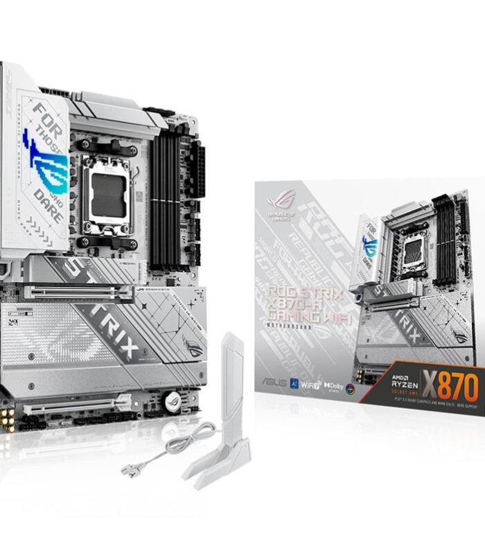 ASUS ROG STRIX X870-A GAMING WIFI DDR5 8000MHZ 1XHDMI 1XDP 4XM.2 2XUSB4 AM5 ATX (AMD AM5 9000/8000/7000 SERİ İLE UYUMLU)