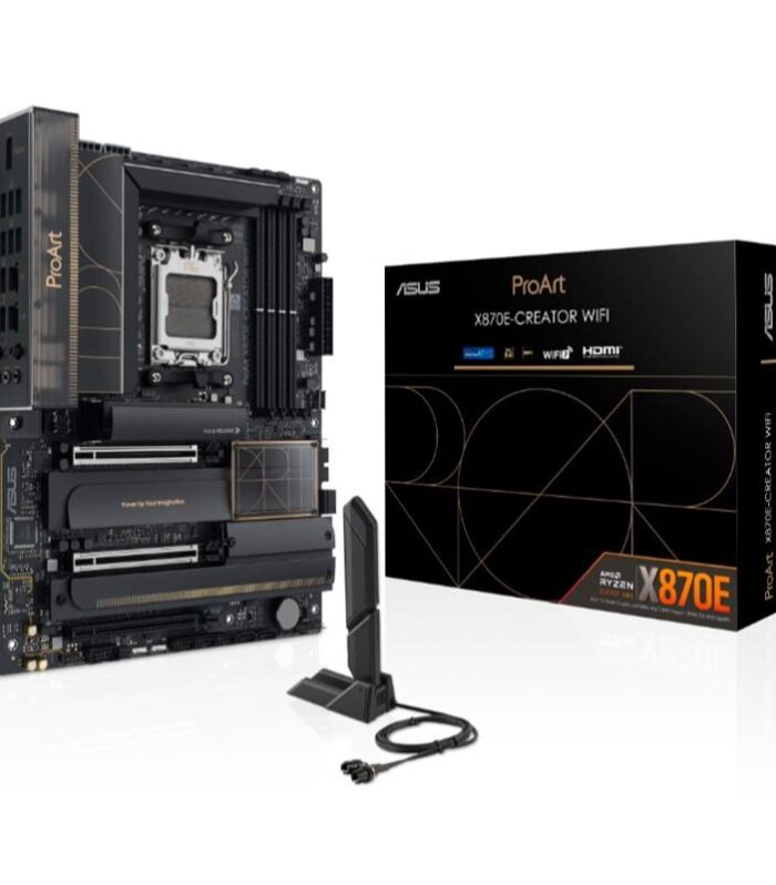 ASUS PROART X870E-CREATOR WIFI DDR5 8000MT/S 1XHDMI TYPE-C 4XM.2 ATX AM5 (AMD AM5 9000/8000/7000 SERİLERİ İLE UYUMLU)