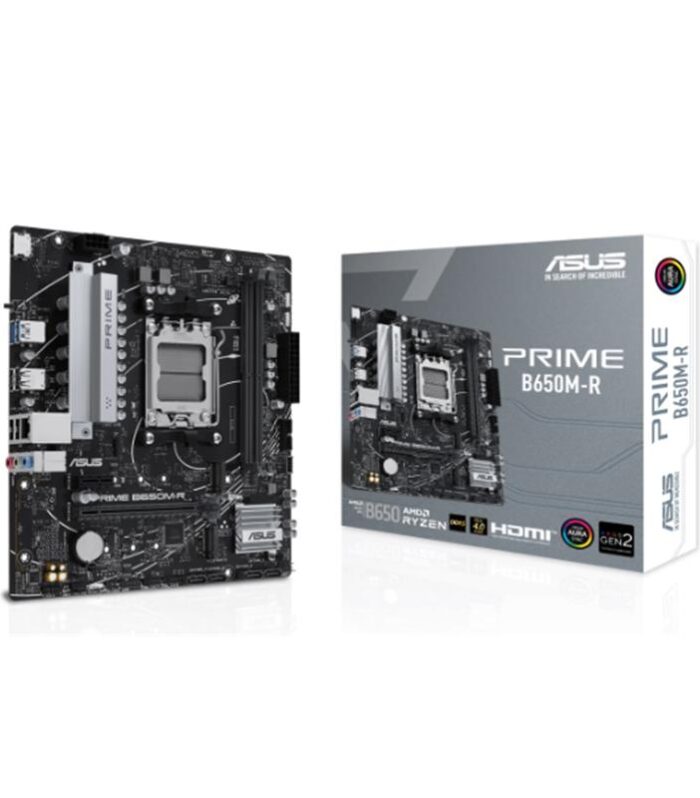 ASUS PRIME B650M-R DDR5 7200MHZ 1XHDMI 2XM.2 USB3.2 MATX AM5 (AMD AM5 9000/8000/7000 SERİLERİ İLE UYUMLU)