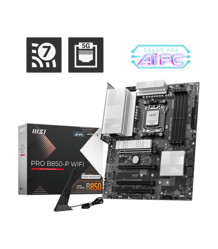 MSI PRO B850-P WIFI DDR5 8200MT/S 1XHDMI 3XM.2 ATX AM5 (AMD AM5 9000/8000/7000 SERİLERİ İLE UYUMLU)