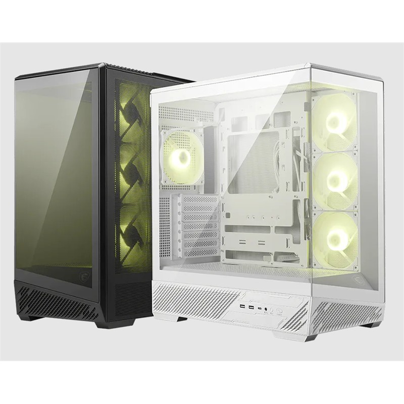 MSI MAG PANO 130R PZ TEMPERLİ CAM 3X120MM REVERSE ARGB 1X120MM ARGB FAN ATX PANORAMİK GAMİNG BİLGİSAYAR KASASI