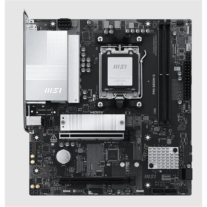 MSI PRO B850M-G DDR5 8200MT/S 1XHDMI 1XDP 2XM.2 USB MATX AM5 (AMD AM5 9000/8000/7000 SERİ İLE UYUMLU) - Image 2