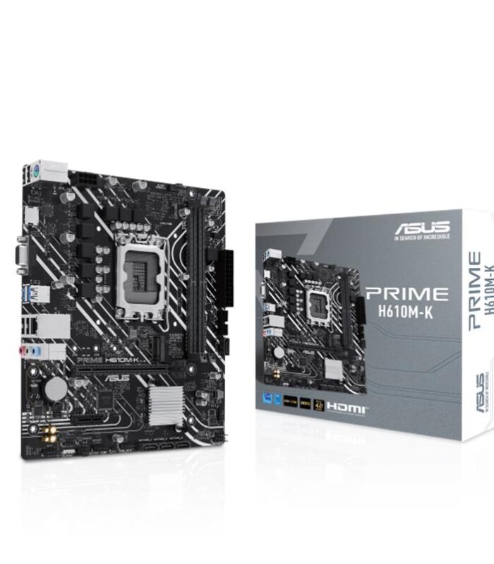 ASUS PRIME H610M-K DDR5 5600MHZ 1XVGA 1XHDMI 1XM.2 USB 3.2 MATX 1700P (12. / 13. VE 14. NESİL İŞLEMCİ UYUMLU)