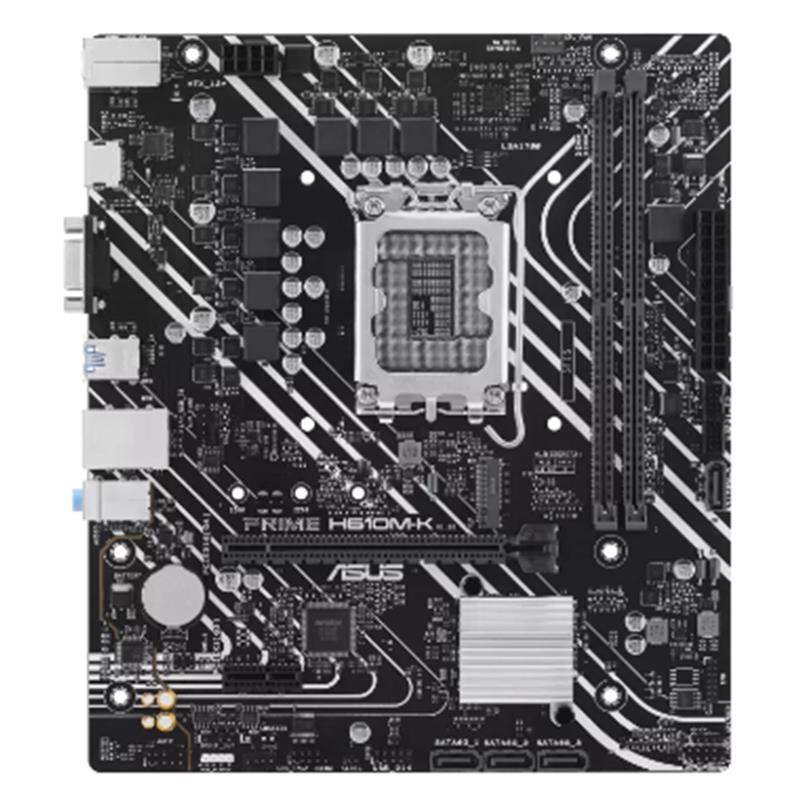ASUS PRIME H610M-K DDR5 5600MHZ 1XVGA 1XHDMI 1XM.2 USB 3.2 MATX 1700P (12. / 13. VE 14. NESİL İŞLEMCİ UYUMLU) - Image 2