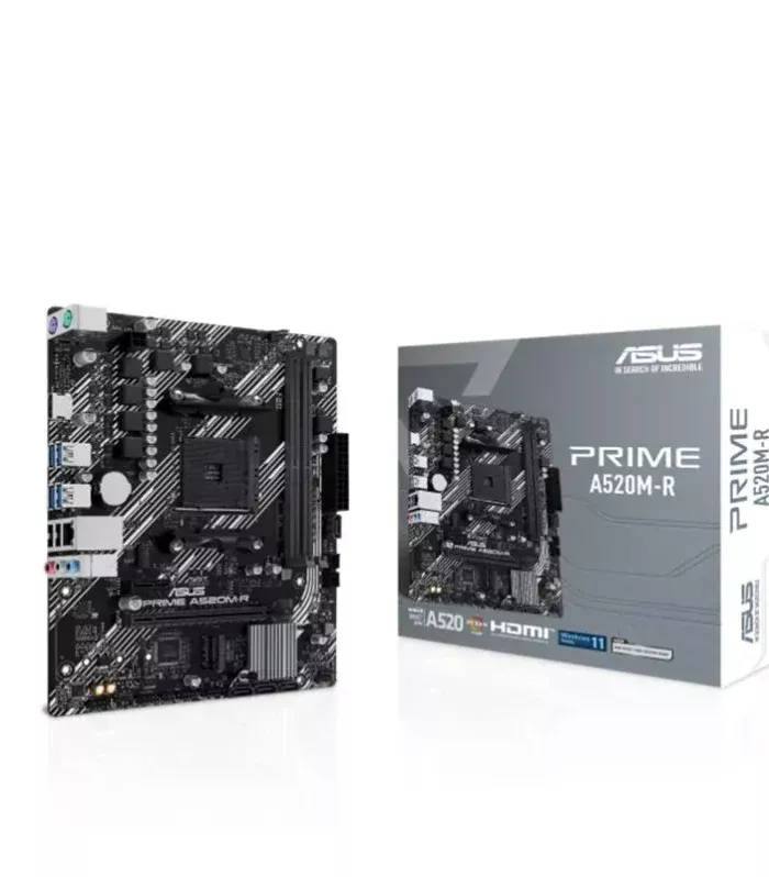 ASUS PRIME A520M-R DDR4 5100MHZ 1XHDMI 1XM.2 USB2.0 MATX AM4 (AMD AM4 5000/4000 /3000 SERİSİ İLE UYUMLU)