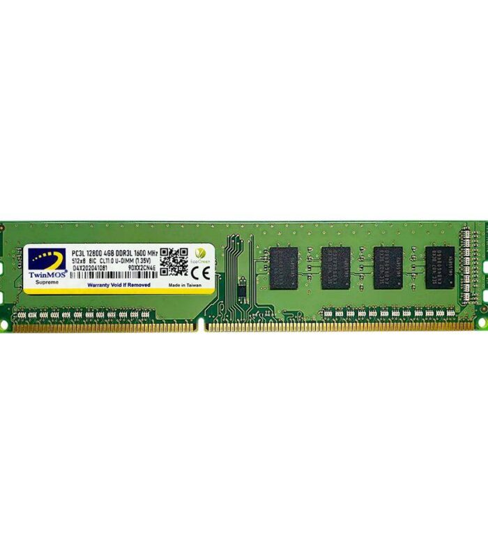 4 GB DDR3 1600MHZ TWINMOS 1.35 CL11 DT MDD3L4GB1600D