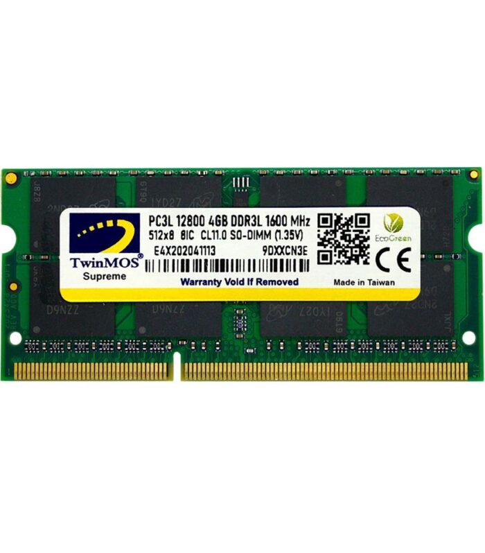 4 GB DDR3 1600MHZ TWINMOS 1.35 CL11 NB MDD3L4GB1600N