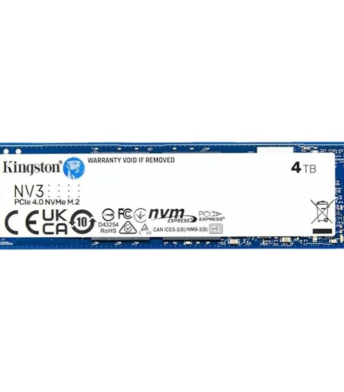 4 TB KINGSTON NV3 M.2 NVME PCIE GEN4 6000/4000MBS SNV3S/4000G