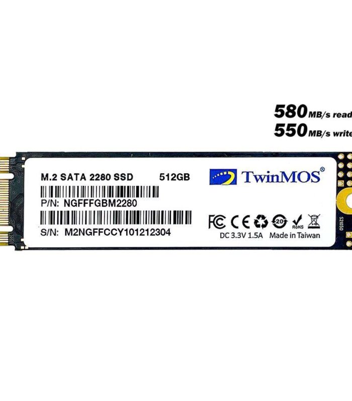 512 GB TWINMOS M.2 2280 SATA3 580/550 NGFFFGBM2280