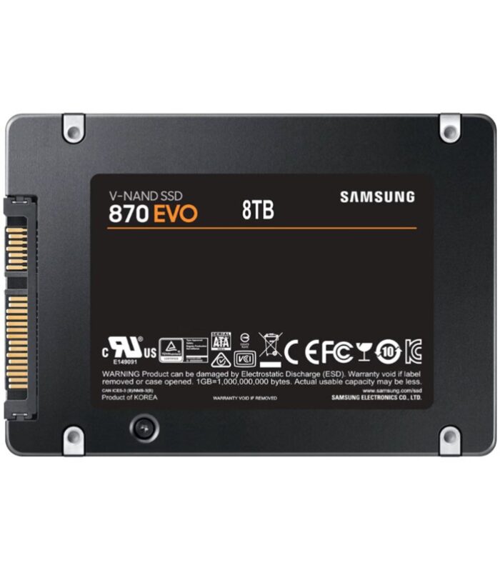 8TB 870 EVO SAMSUNG 2.5 SATA3 MZ-77E8T0BW 560-530 MB/S SAMSUNG TR GARANTILI
