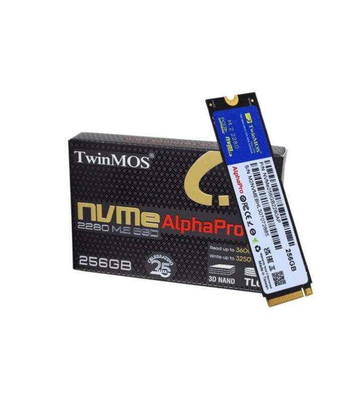 256 GB TWINMOS M.2 PCIE NVME 3600/3250 NVMe256GB2280AP