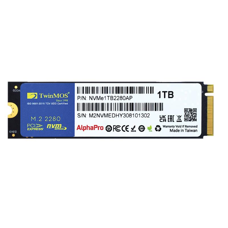 1 TB TWINMOS M.2 PCIe NVMe 3600/3250 NVMe1TB2280AP - Image 2