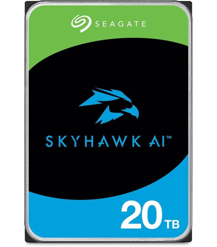 20 TB SEAGATE 3.5 SKYHAWK AI SATA 512MB 7/24 GUVENLIK ST20000VE003 (5 YIL RESMI DIST GARANTILI)